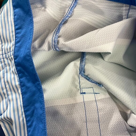 Vineyard Vines Peaks Island Board Shorts Bottom Men's Size 40 Striped SW-1666‎ - Picture 8 of 12